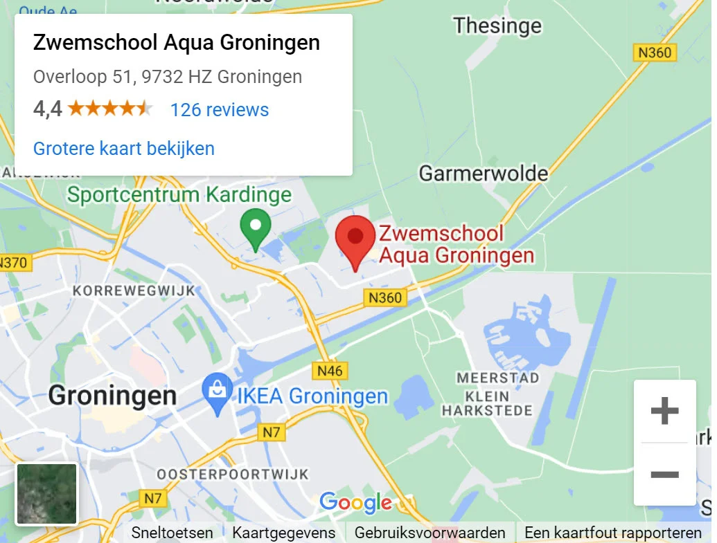 Zwemles ABC bij Aqua Groningen